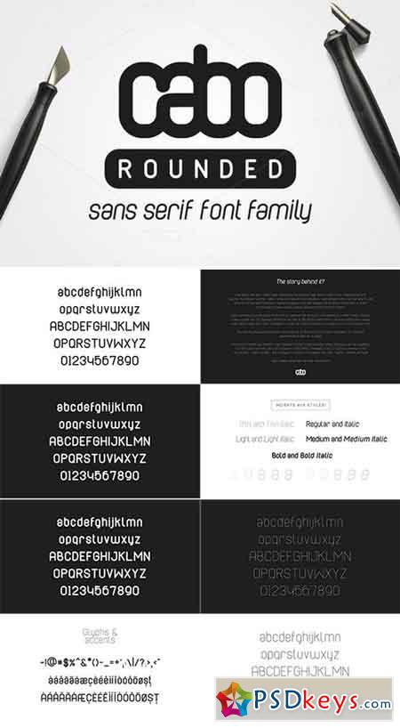 Cabo Rounded Font Family 977008