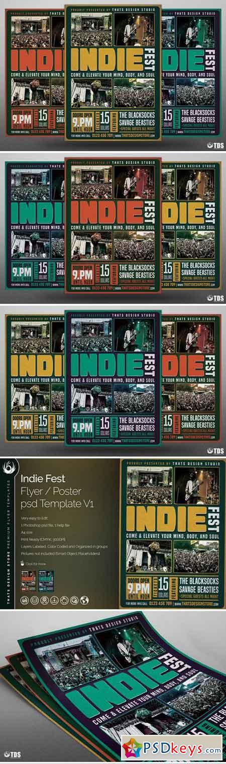 Indie Fest Flyer Template V1 632015