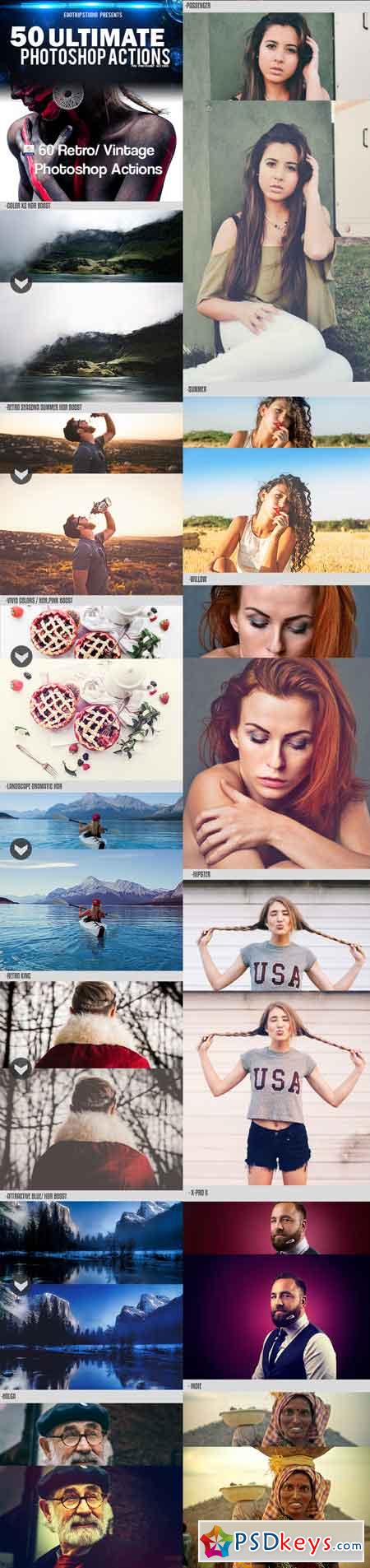 50 Ultimate Photoshop Actions 18017631