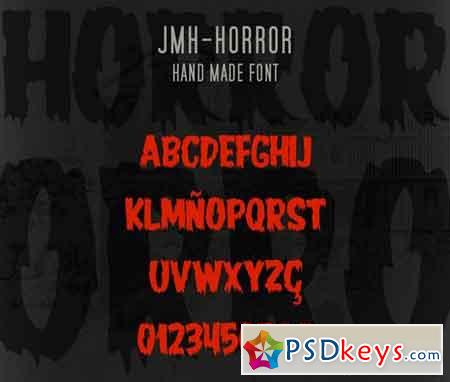 JMH HORROR Font