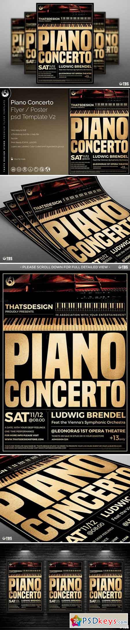 Piano Concerto Flyer Template V2 751859