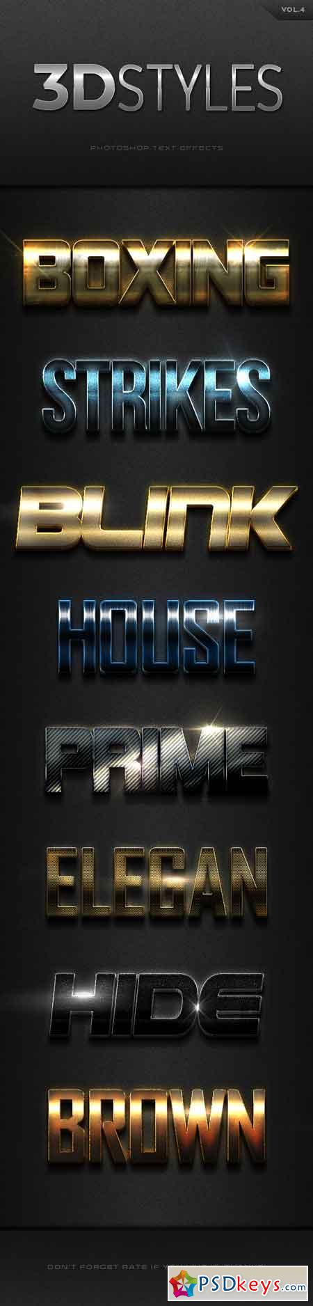 3D Photoshop Text Effects Vol.4 16569019