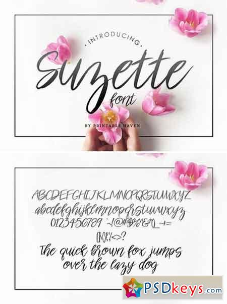 Suzette Script Font 1000180