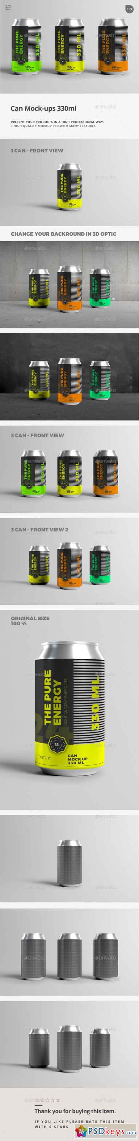 Can Mock-Up - 330ml 17564788