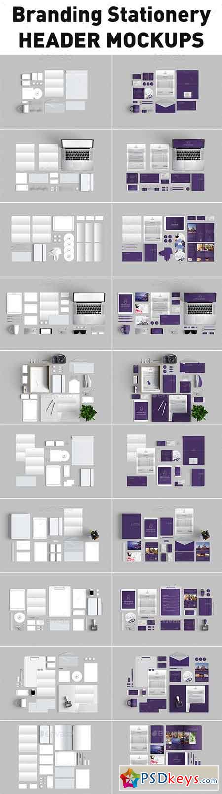 10 Branding Stationery Mockups 11033440