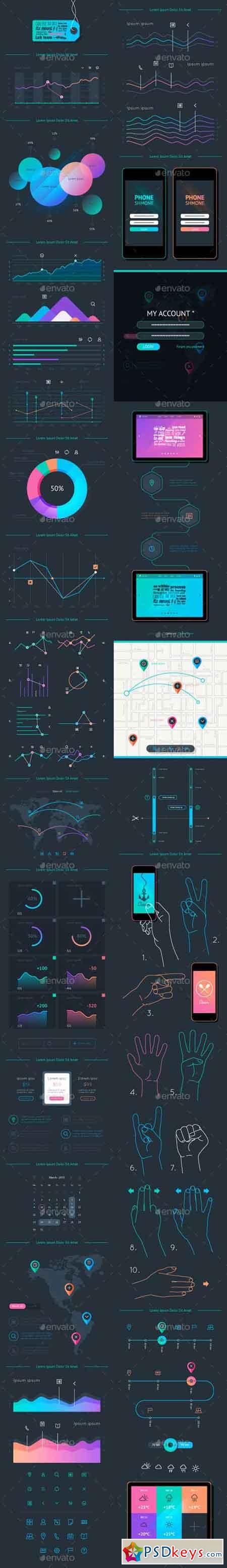 Vector Elements of Infographics and User Interface 10052679