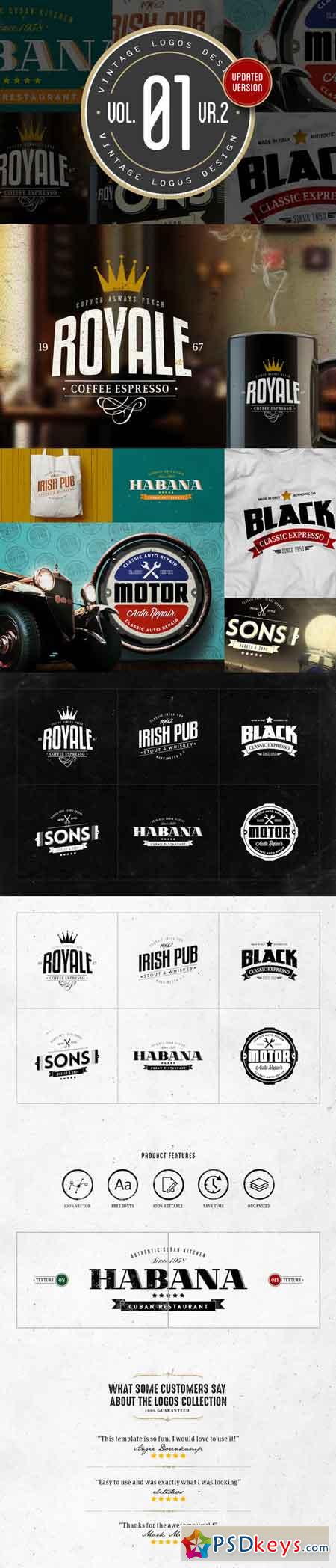 Vintage Logos Design Vol.01 11465