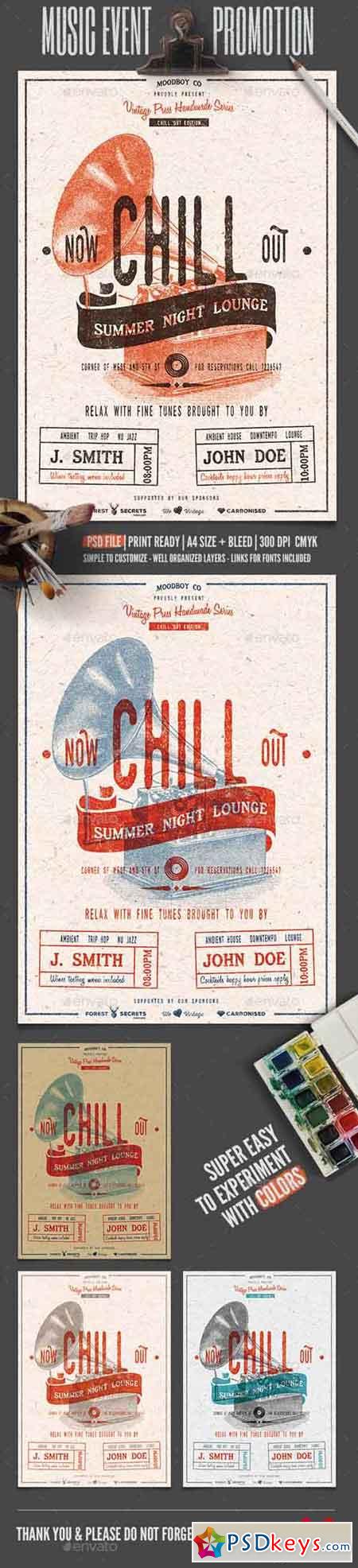Chill Out - Lounge Flyer Poster 11906839
