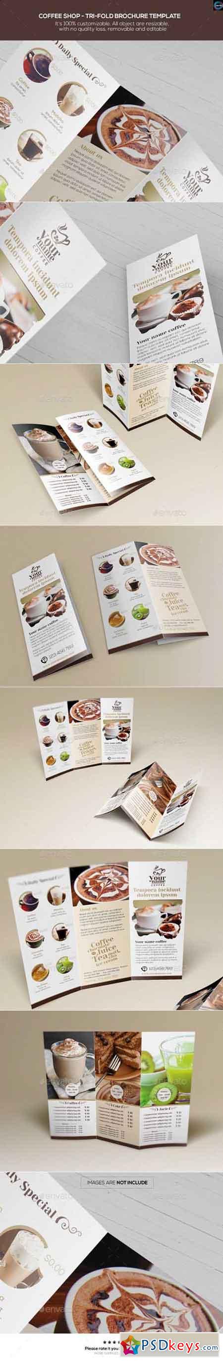 Coffee Shop - Trifold Brochure Template 12435787