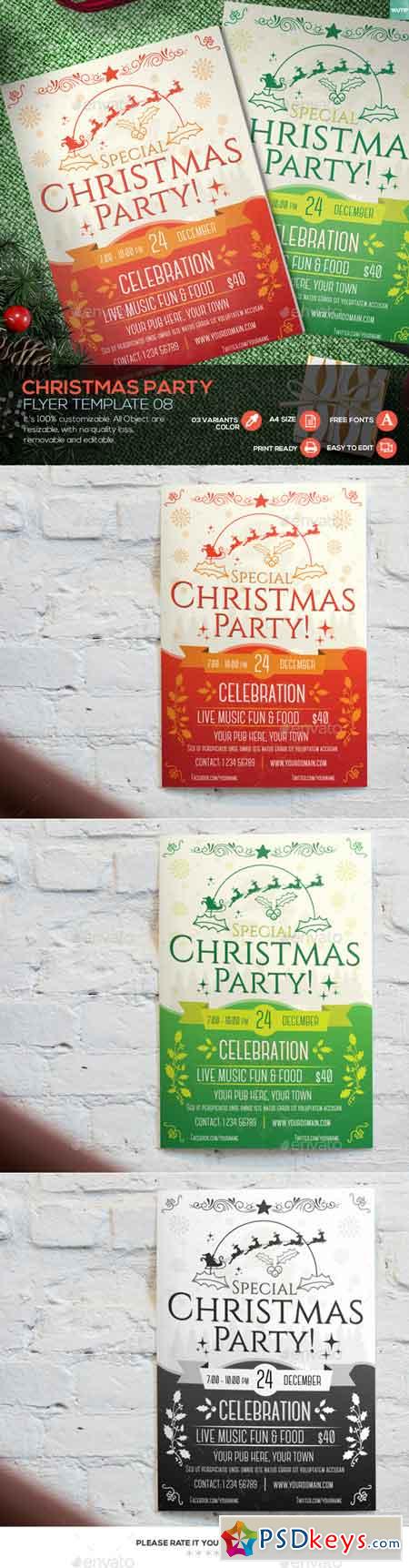 Christmas Party - Flyer Template 08 13870300
