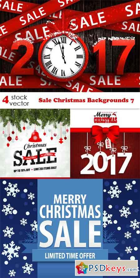 Vectors - Sale Christmas Backgrounds 7