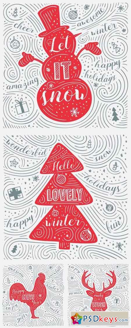 Winter Card - New Year & Christmas Design