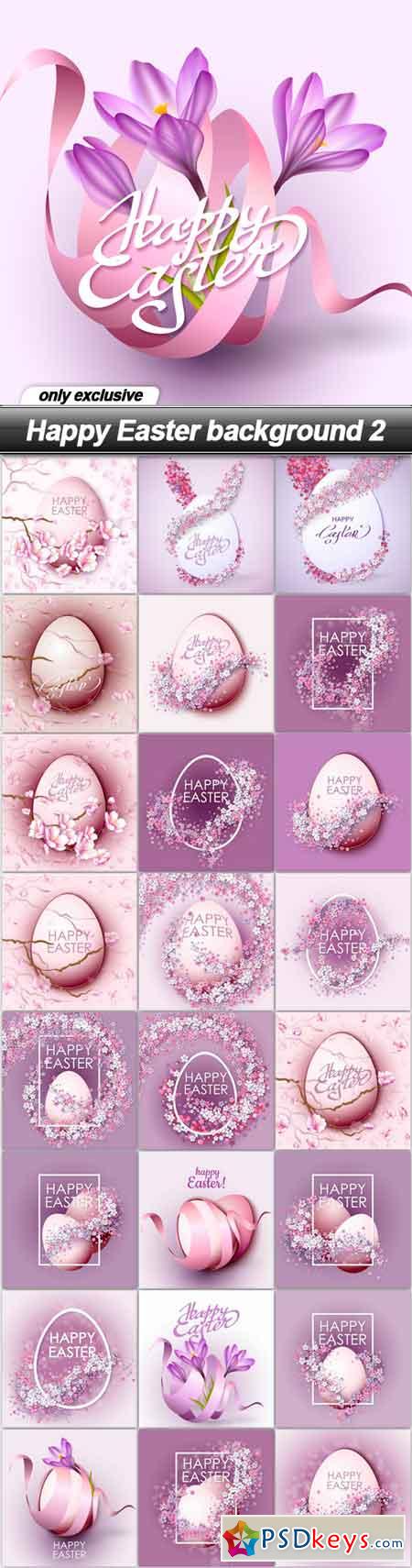 Happy Easter background 2 - 25 EPS