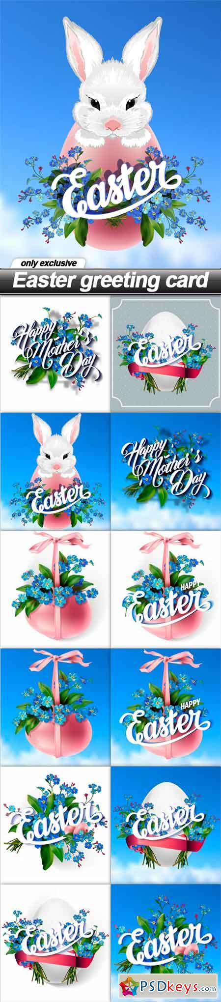 Easter greeting card - 12 EPS