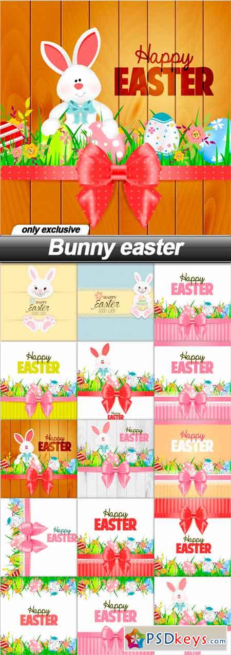 Bunny easter - 15 EPS