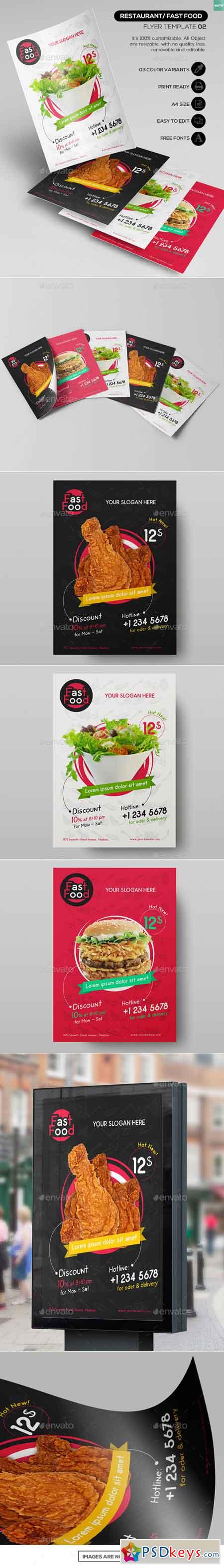 Restaurant Fast Food - Flyer Template 02 13214564
