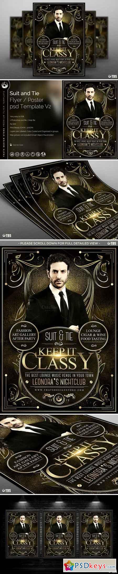 Suit and Tie Flyer Template V2 566254