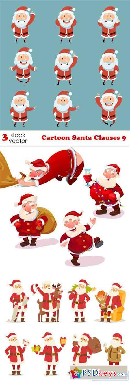 Cartoon Santa Clauses 9