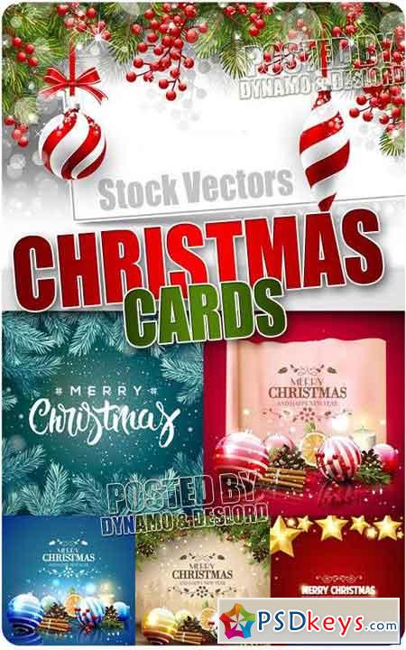 Christmas Cards 3 - Stock Vectors