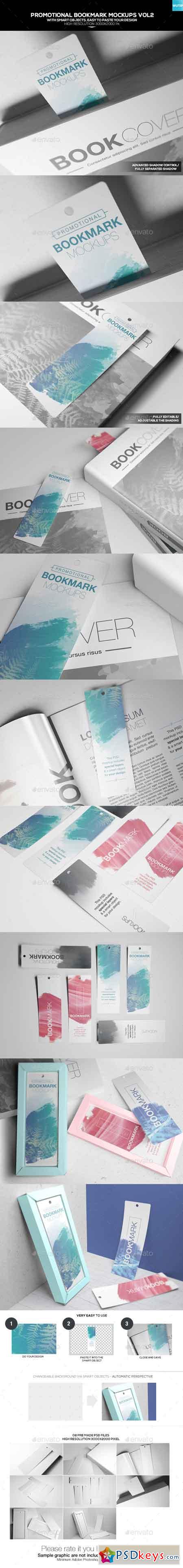 Promotional Bookmark Mockups Vol2 18722193