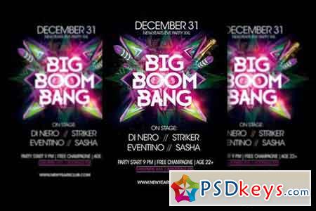 Big Boom Bang New Years Party Flyer 947795