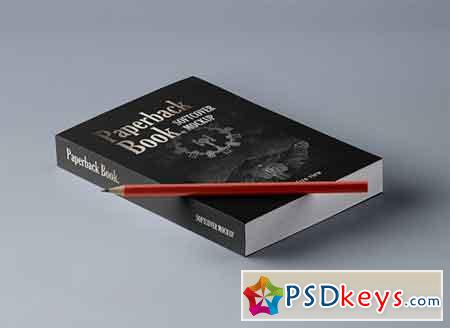 Paperback PSD Book Mockup Vol 3