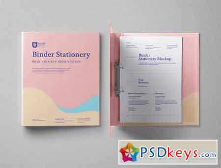 PSD Ring Binder Folder Mockup