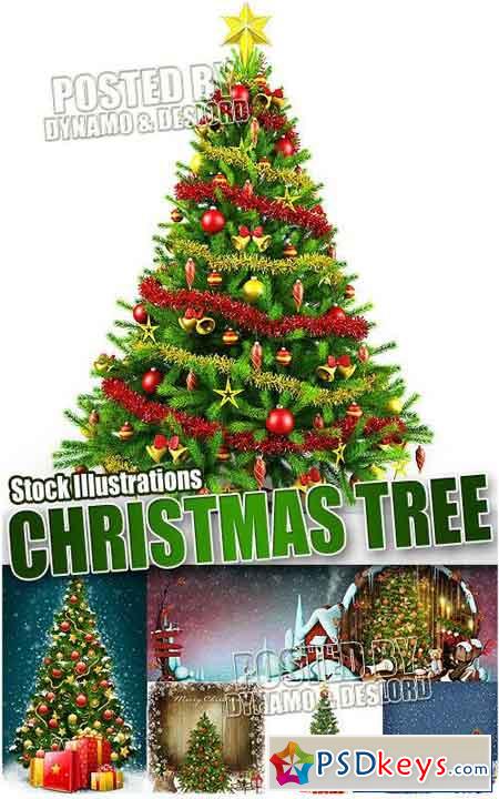 Christmas Tree Illustrations - UHQ Stock Photo