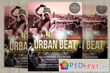 Urban Beat Flyer Poster 1011111