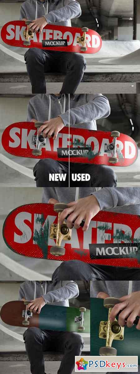 Download Skateboard Mockup - PSD 1033171 » Free Download Photoshop Vector Stock image Via Torrent ...