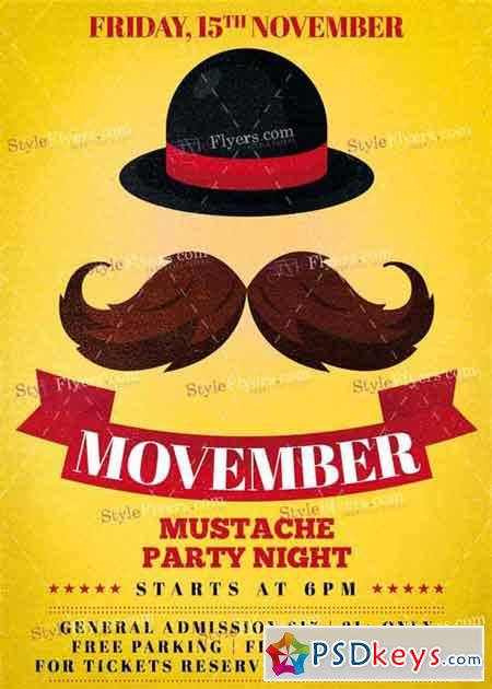 Movember PSD V2 Flyer Template