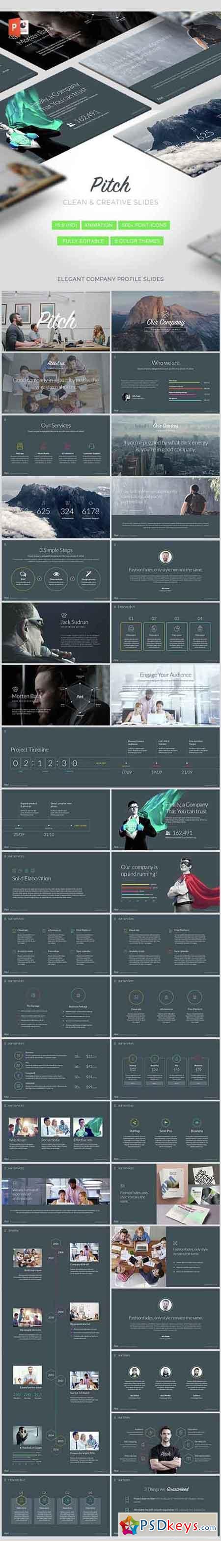 Pitch - Modern Powerpoint Template 14721836