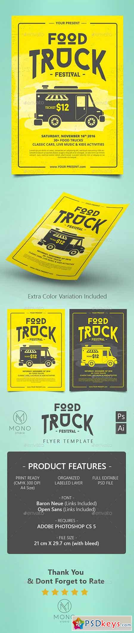 Food Truck Flyer Poster 16216342
