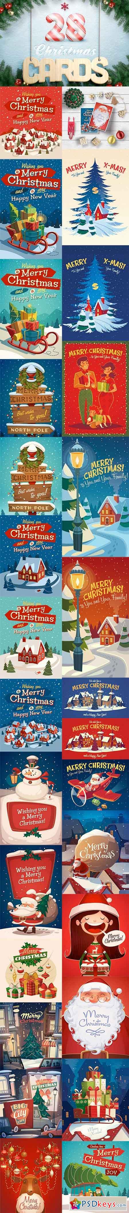 28 Christmas Cards Illustrations 1018032