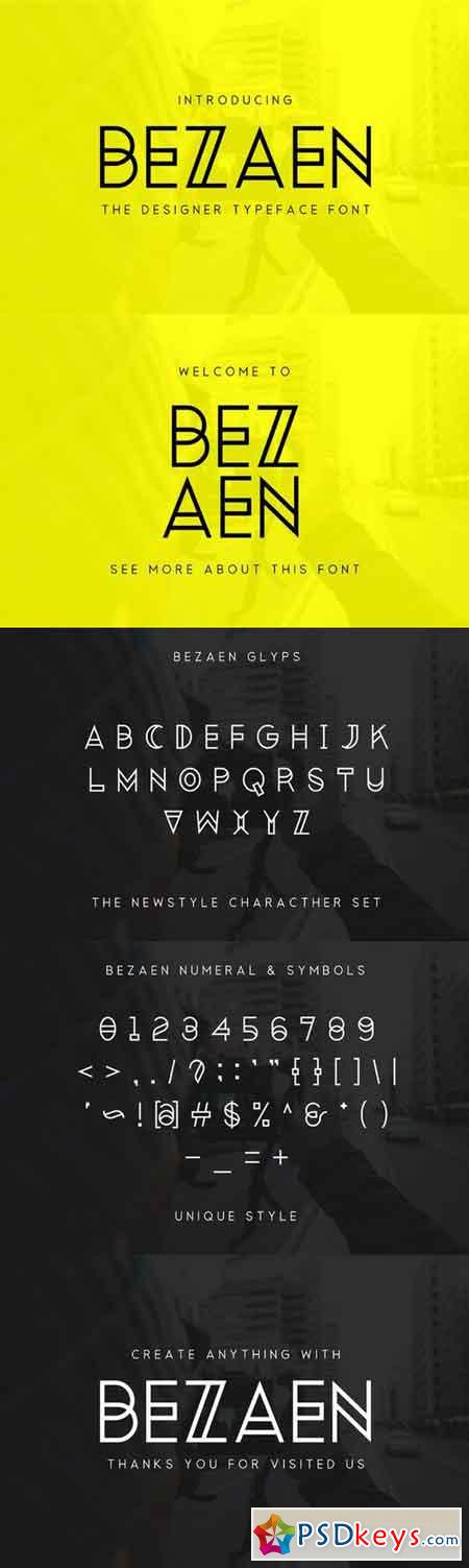 Bezaen Typeface 960617