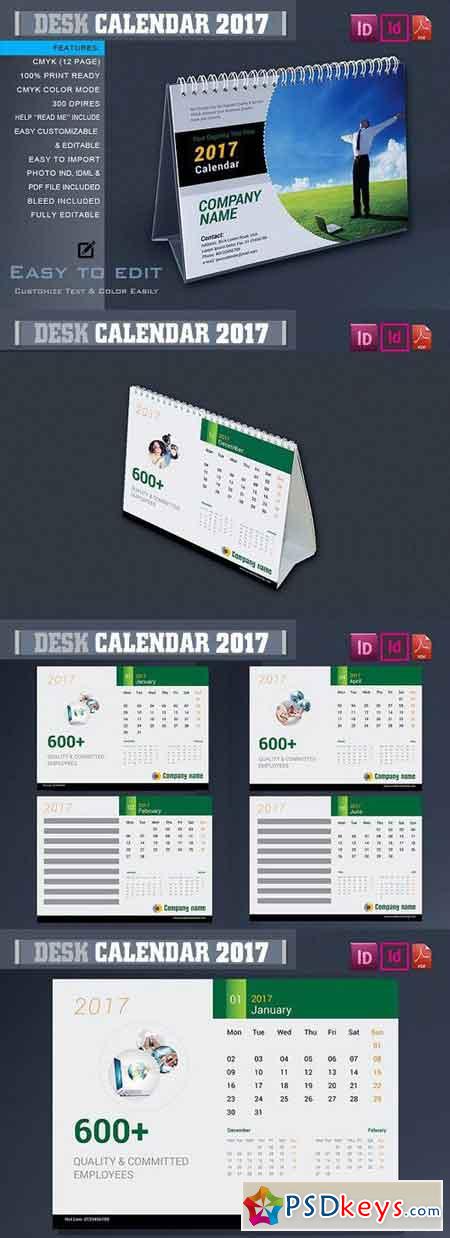 Clean Desk Calendar 2017 1073163