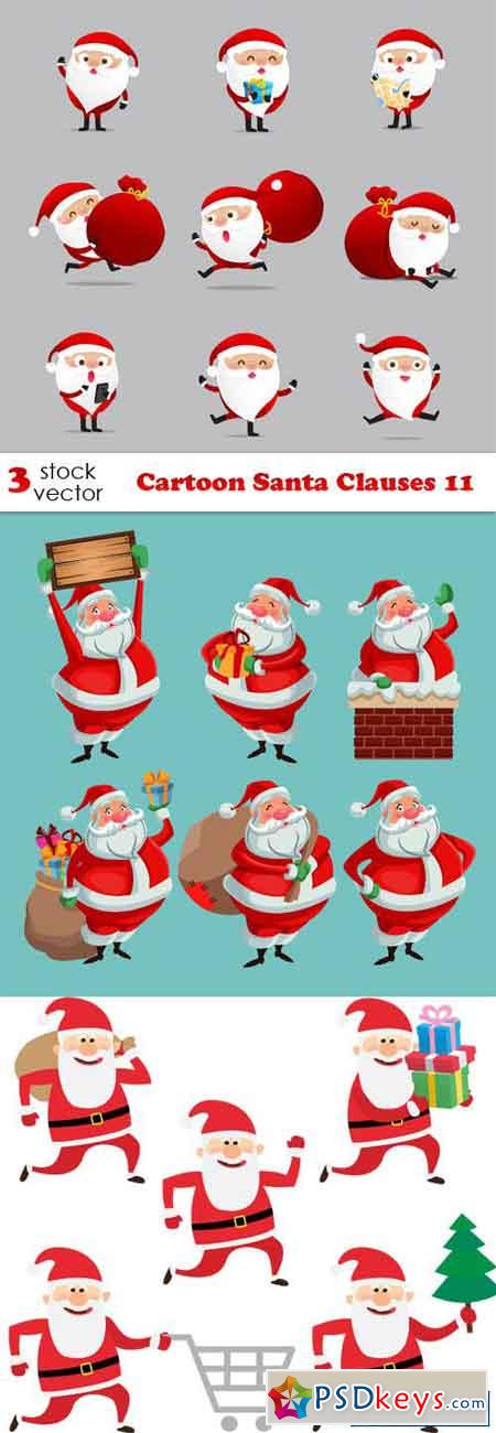 Cartoon Santa Clauses 11