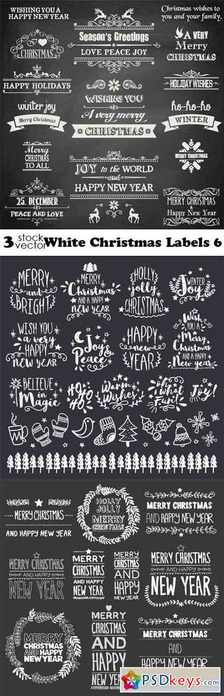 White Christmas Labels 6