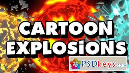 Cartoon Explosions - 18704999 - After Effects Projects