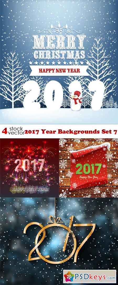 2017 Year Backgrounds Set 7