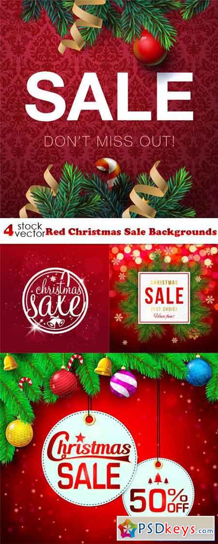 Red Christmas Sale Backgrounds