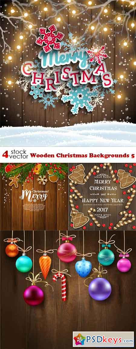 Wooden Christmas Backgrounds 5
