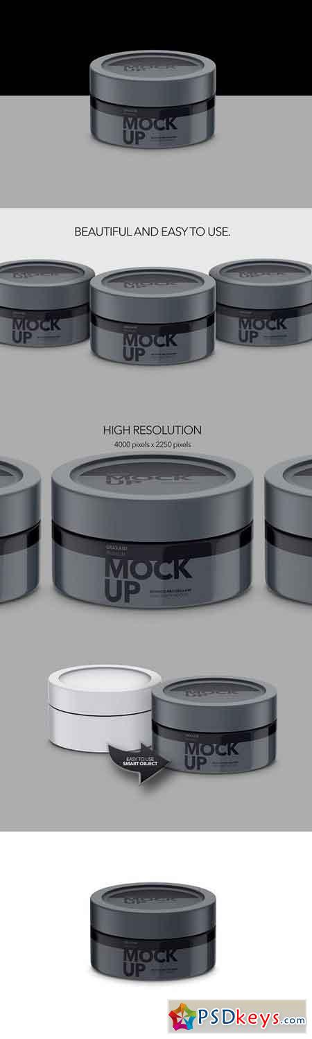 Cosmetics Pot High Angle Mockup 1077601