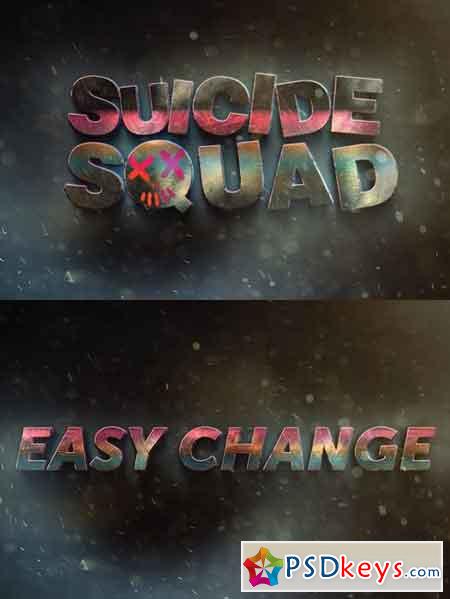 Suicide Squad Movie Text Effect 1084428