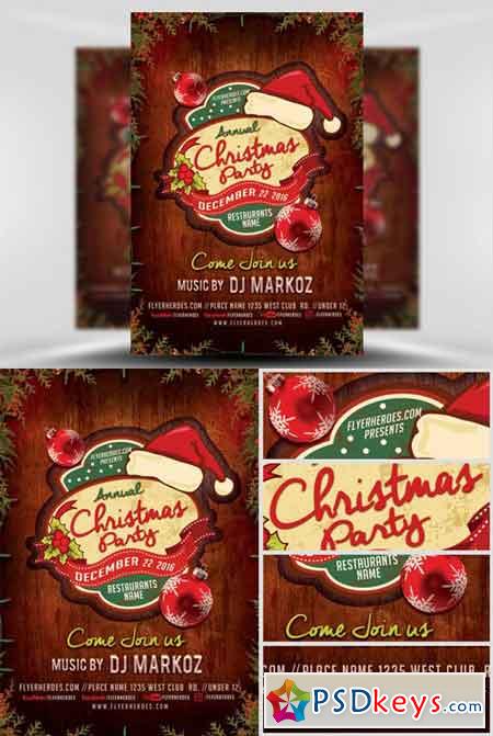 Annual Christmas Party Flyer Template