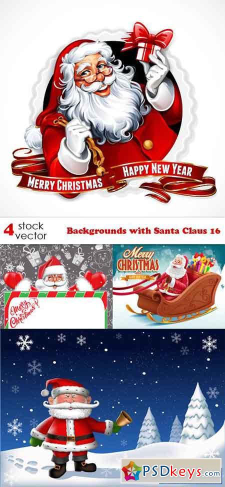 Backgrounds with Santa Claus 16