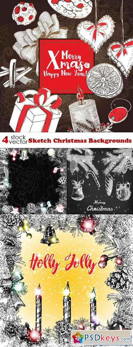 Sketch Christmas Backgrounds