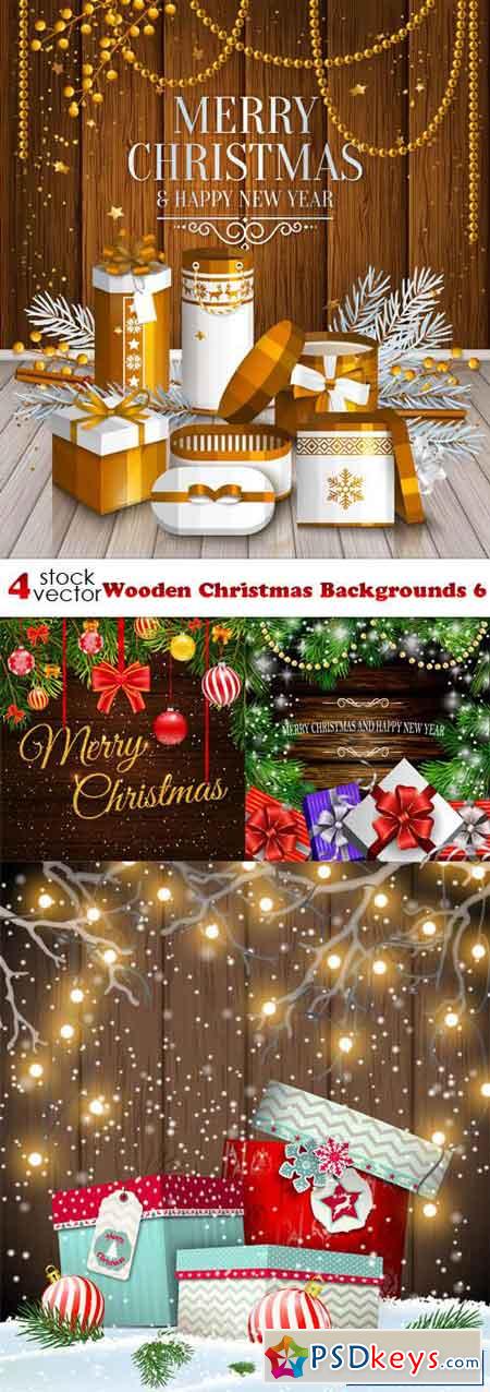 Wooden Christmas Backgrounds 6