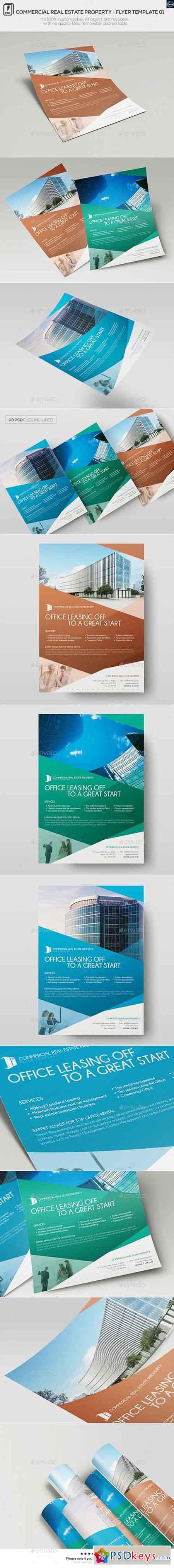 Commercial Real Estate Property - Flyer Template 01 12013590