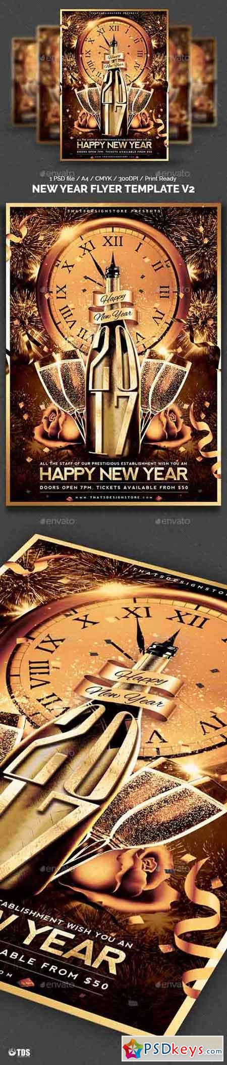 New Year Flyer Template V2 17829516